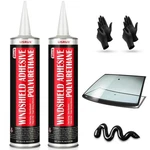 2 Pack Polyurethane Windshield Adhesive, Sealant Black - High Bo.... Fixed Price $30.46.