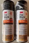 Lot Of 3M Fire Block Fb-foam, Orange, 12 Fl Oz., Aerosol Can. Fixed Price $33.88.
