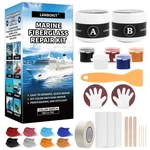 Lanbokit Marine Fiberglass Repair For Black, Brown, Maroon, Blue, White. Fixed Price $31.99.