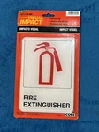 New Sign Fire Extinguisher 5"X 7" Rigid Plastic Self-adhesive Hillman Ships Free. Fixed Price $13.99.