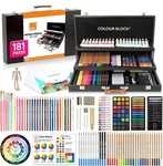 181 Pc Mixed Media Art Set Exquisite Wooden Case Acrylic & Water Color Pain. Fixed Price $89.99.