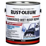 Rust Oleum Wet Roof Repair Asphalt Black 9 Gallon Patch Leak Seal Trowel. Fixed Price $51.87.