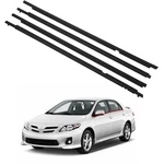 Zonfant 4 Pcs Black Car Outer Door Window Moulding Trim Weatherstrip Seal Bel.... Fixed Price $43.70.