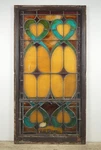 1900S Rectangular Leaded Stained Glass Church Window - R289715. Fixed Price $2200.00.