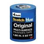 Original Painter's Tape, 1.88 Inches X 60 Yards, 4 Rolls, Blue, Pr.... Fixed Price $48.79.
