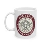 And Lead Coffee Freedom Mug Patriotic Gun Rights Lover Cup JL-FM-37. Fixed Price $20.85.