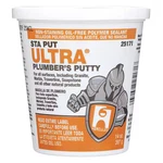 Oatey 25171 Plumber's Putty, 14 Oz Container Size, Tub, Sta Put, Beige. Fixed Price $7.99.
