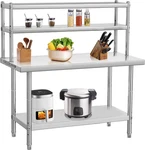 36"X24" Nsf Stainless Steel Prep With Adjustable Shelves & Hooks. Fixed Price $299.99.