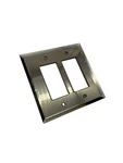 Crl GMP13B Bronze Double Designer Glass Mirror Plate. Fixed Price $18.83.