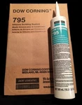 Dow Corning 795 Silicone Building Sealant - White Case Of 12 Cartridges. Fixed Price $149.99.
