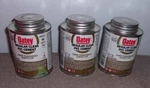 Lot Of Oatey Regular Clear Pvc Cements 8 Oz, 237 Ml, #31013. Fixed Price $24.25.