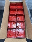 Qty 25 Eaton Crouse-hinds TP403RED 4" Square Outlet Box. Fixed Price $150.00.