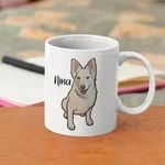 Custom Dog Mug Personalized Coffee Pet Portrait. Fixed Price $23.99.