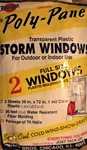 Warps 2P-24 36 X 72 Poly-pane Storm Window Kit (lot Of 2). Fixed Price $9.99.