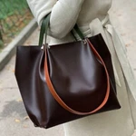 Brown Handbag Women's Real Leather Tote Chocolate Purse Custom Shoulder. Fixed Price $182.00.