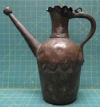 Turkish Copper Water Jug Pitcher Cramp Seam Antique Hammered 1700S Or 1800S. Fixed Price $205.00.