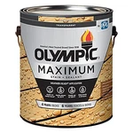 Olympic 56502A/01 Maximum Stain & Sealant Transparent, Honey Gold Tone,. Fixed Price $52.97.