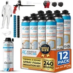 Quickcoat Closed Cell Spray Foam Insulation Kit For Wall 12X32.8OZ(930G) Cove.... Fixed Price $243.67.