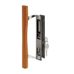 Prime Line 1032 Sliding Glass Patio Door Wood Handle Lock With Keys Black. Fixed Price $45.00.