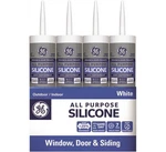 Ge 2749483 10.1 Oz. White Silicone 1-ALL-PURPOSE Caulk Pack Of 12. Fixed Price $190.40.