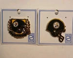 2 Pittsburg Steelers Nfl Pins By Peter David 1993. Fixed Price $30.00.