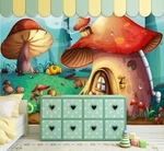 3D Mushroom House G5419 Wallpaper Murals Removable Self-adhesive Honey. Fixed Price $12.86.