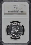 1960 Franklin Half Dollar 50C Ngc PR68. Fixed Price $114.99.