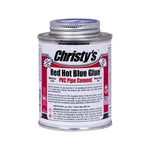 Christys RH.RHBV.HP.36 Red Hot Low Voc Blue Glue Pvc Cement 8 Oz.. Fixed Price $17.96.