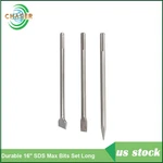 3 Pack Sds 16" Max Chisel Rotary Hammer Bits Set For Drilling New. Fixed Price $22.09.