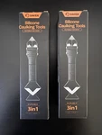2X Saker 3 1 Caulking Tool Grout Stainless Steel Scraper Silicone Sealant Fin. Fixed Price $26.95.