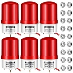 6 Pack Industrial Led Rotating Strobe Bulk 110V Beacon Warning Light Red Stro.... Fixed Price $57.73.