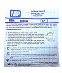 Ngp 5050W White 17 Roll Self-adhesive Silicone Seal For Fire And Smoke Nos. Fixed Price $29.88.