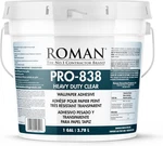PRO-838 Heavy Duty Clear Wallpaper Adhesive, For Commercial Weight Wallcoverings. Fixed Price $40.91.