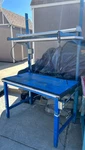 Pro Line Heavy Duty Industrial Work Bench, Wood Top Light. Fixed Price $399.99.