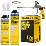 Stanley F902P Pro Gun Foam 24OZ Window & Door, 12 Pack - Included Set. Fixed Price $164.99.