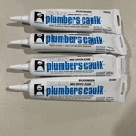 Hercules Clear Plumber's Caulk 5.5 Oz Lot Of 4 Tubes. Fixed Price $20.50.