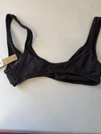 Skims Nwt Signature Swim Plunge Triangle Top - Onyx Xsmall. Fixed Price $30.00.