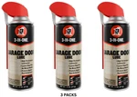 (3 Pack) 3-IN-ONE Professional Garage Door Lubricant Smart Straw Sprays, 11 Oz. Fixed Price $20.50.