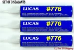 Lucas 776 Elite Roof Cement Rubberized Sealant 10OZ Set 3. Fixed Price $22.50.