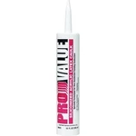 White Lightning 10 Oz. Bright Pro Value Siliconized Acrylic Latex Caulk. Fixed Price $27.48.