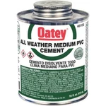 (3)- Oatey 16 Oz Clear Medium Bodied All-weather Pvc Pipe Joint Cement 31132. Fixed Price $73.99.