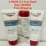 3 Pack Eucerin Eczema Relief Hydrogel, Fragrance Free, 5 Oz Each Tube Exp: 06/26. Fixed Price $18.99.