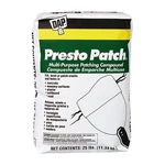 Dap 58552 Presto Multi-purpose Patching Compound, 25 Lb, Bag, Powder, White. Fixed Price $48.63.