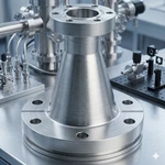 Varian LG-275-133-CR Reducing Nipple Conflat 2.75"CF-1.33"CF High Vacuum. Fixed Price $145.00.