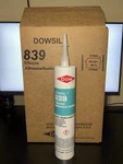 12-PACK Dowsil 839 Silicone Adhesive-sealant 10.1 Oz, Translucent Blue. Fixed Price $40.00.