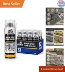 Black Spray Waterfall Foam SEALANT,12 Oz CAN,12 Pack,waterproof Polyurethane .... Fixed Price $104.99.