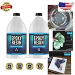 Crystal Clear Epoxy Resin 1 Gallon Kit Uv Non-yellowing Odor Self-levelin.... Fixed Price $151.19.