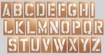 Large 24 Inch Tall Alphabet Stencil Set A-z Durable! Parking Lot, Road Or Wall. Fixed Price $110.00.