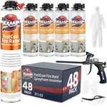 Kraken Bond Fastcoat Closed Cell Spray Foam 48PK Class Fire-rated Gun Incl Set. Fixed Price $799.95.