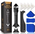 Saker Silicone Caulking Kit 3IN1 Sealant Finishing Tool Grout Remover Scraper. Fixed Price $29.95.